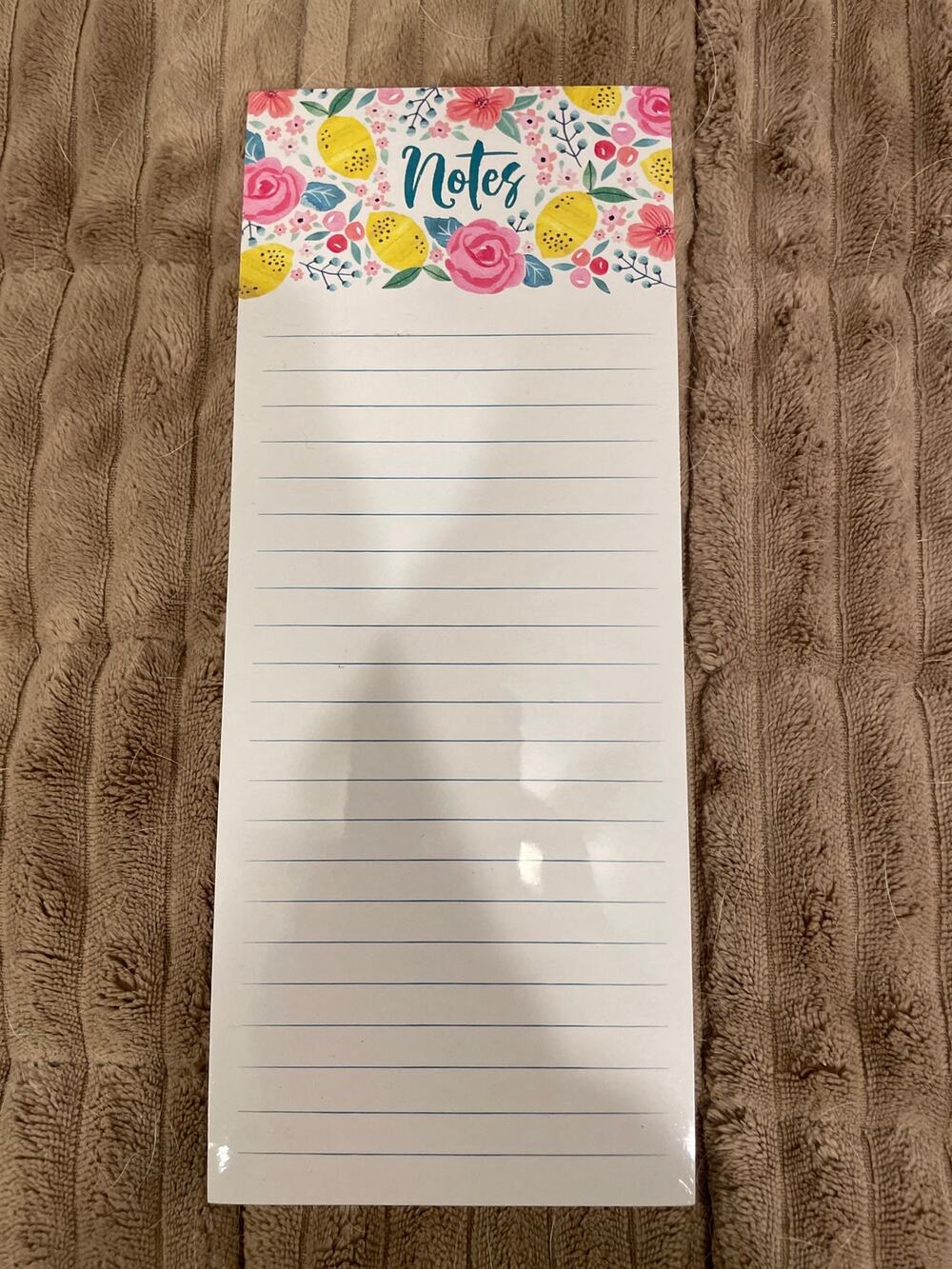 Clementine floral Magnetic List Pad